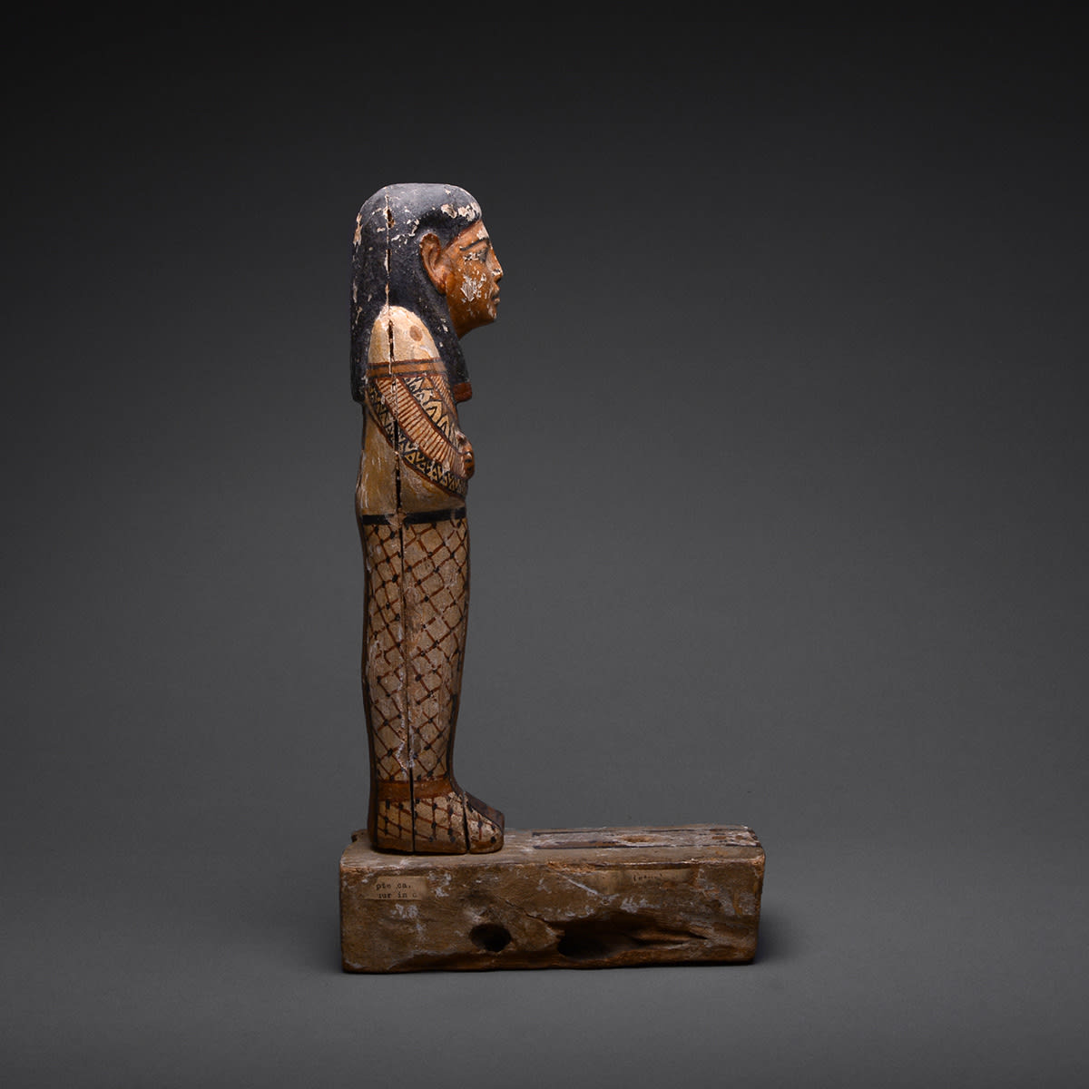 Wood Polychrome Sculpture Ptah-Sokar-Osiris, 750 BCE - 330 BCE