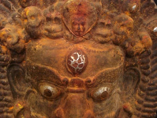 Nepalese Wooden Bhairava Mask, 1500 CE - 1700 CE