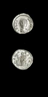 Silver Denarius of Empress Julia Domna, 196 CE - 211 CE