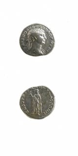 Silver Denarius of Emperor Trajan, 98 CE - 117 CE