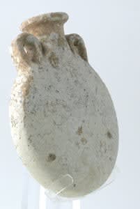 Iron Age Faience Pilgrim's Flask, 900 BCE - 700 CE