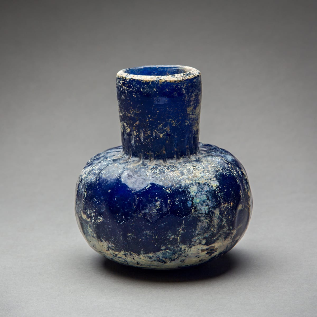 Islamic Blue Glass Vessel, 700 CE - 900 CE