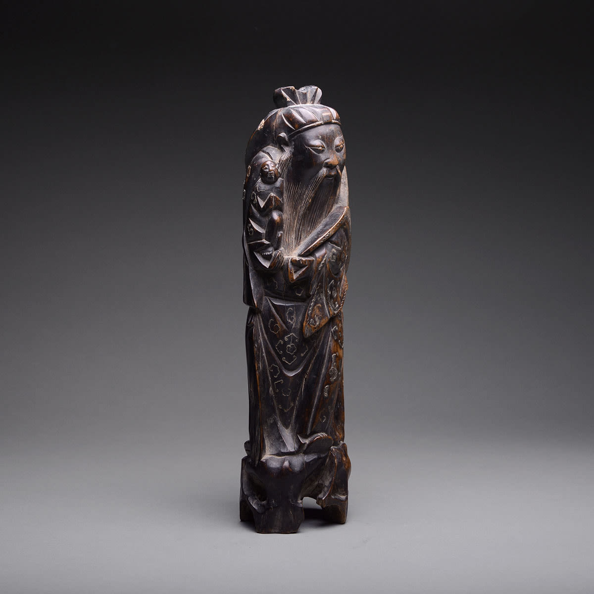 Qing Sculpture of a Taoist Immortal, 1644 CE - 1911 CE