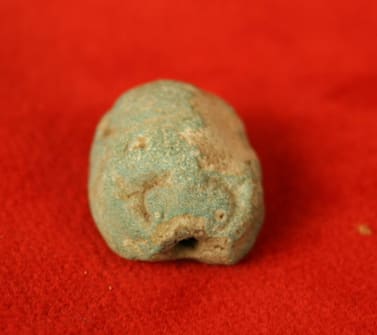 New Kingdom Faience Scarab Seal, 1600 BCE - 1100 BCE