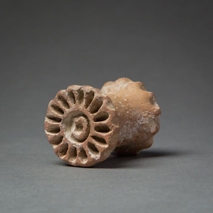 Gandhara Terracotta Stamp, 100 BCE - 300 BCE