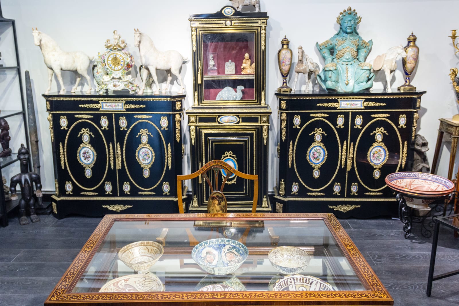 A set of Black Cabinet