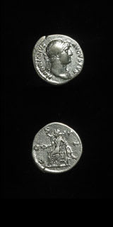 Silver Denarius of Emperor Hadrian, 117 CE - 138 CE