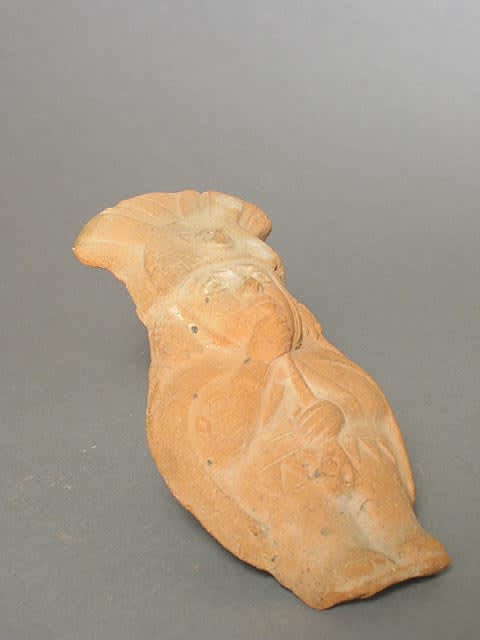 Moche Molded Whistle Depicting a Standing Noble, 500 CE - 700 CE