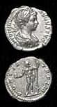 Silver Denarius of Emperor Caracalla, 199 CE - 201 CE