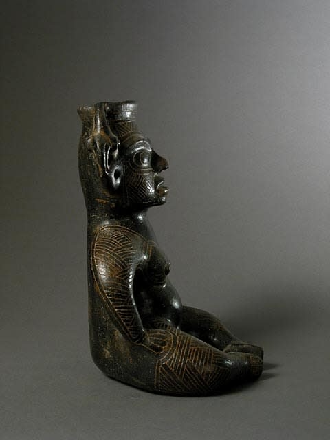 Seated Female Effigy Figure, 500 CE - 800 CE