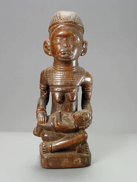 Kongo Wooden Maternity Sculpture, 20th Century CE