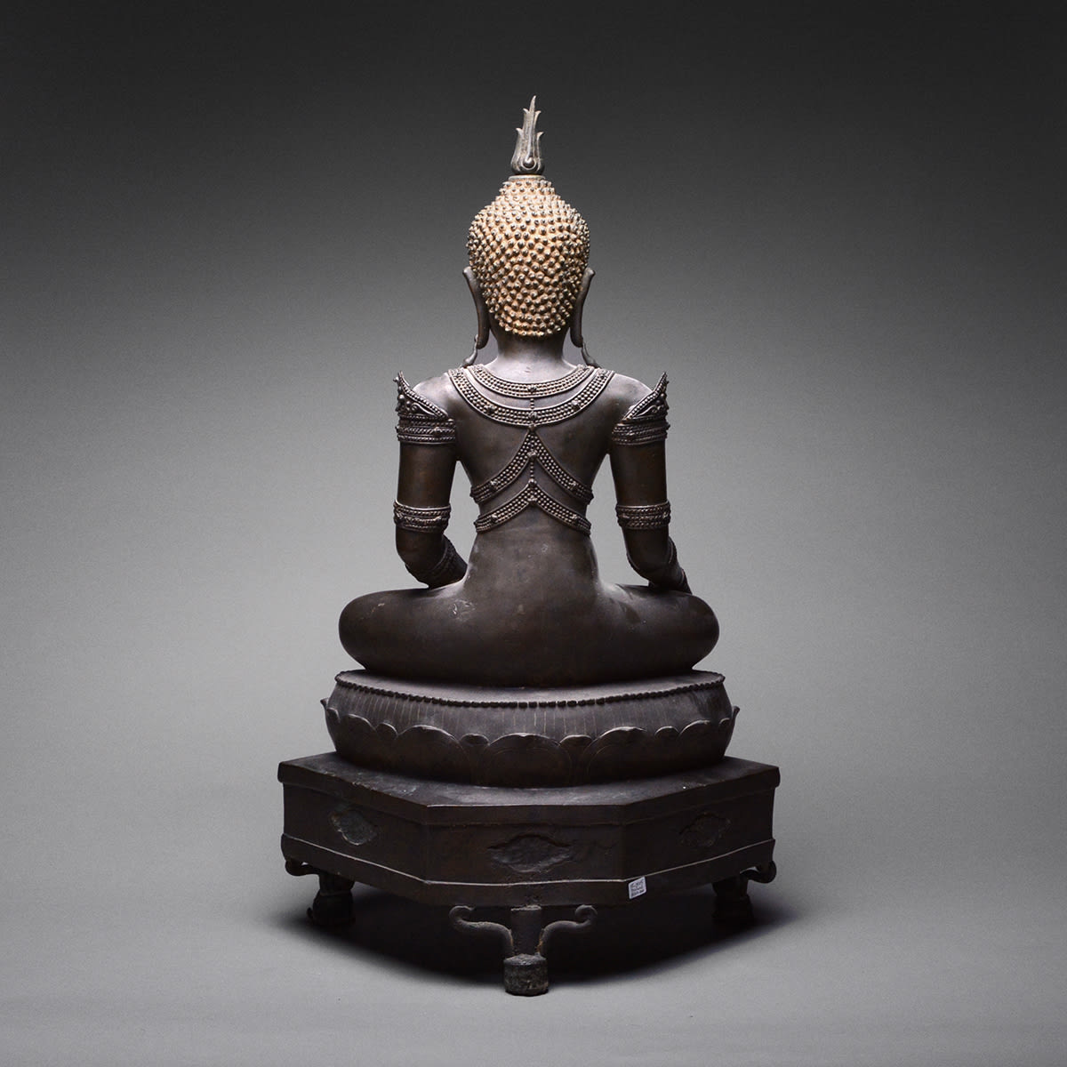 Lan Na Bronze Sculpture of a Seated Buddha Forming the Bhumisparsa Mudra, 1368 CE - 1644 CE