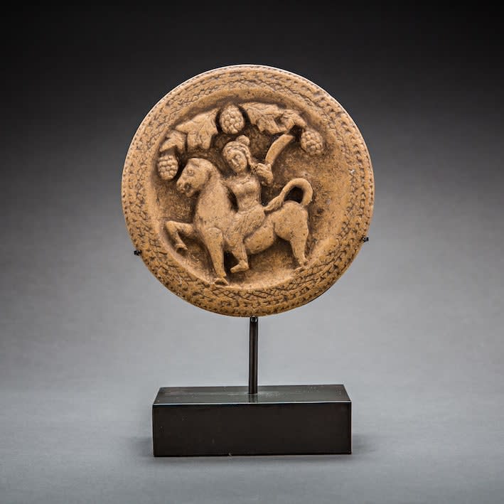 Carved Stone Roundel, 100 BCE - 300 CE