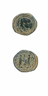 Bronze Antoninianus of Galerius Struck While Caesar, 293 CE - 305 CE