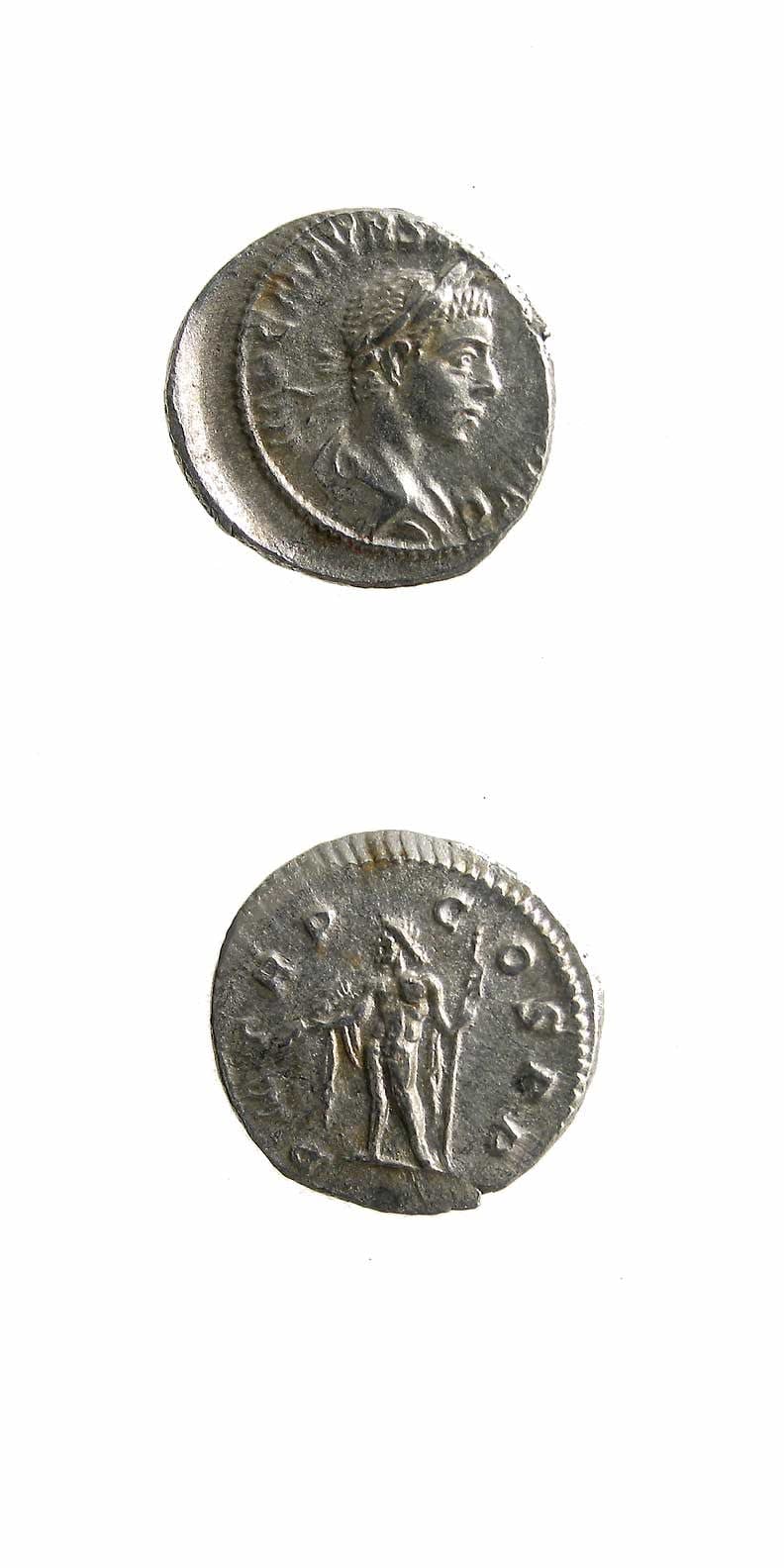 Silver Denarius of Emperor Severus Alexander, 222 CE - 228 CE