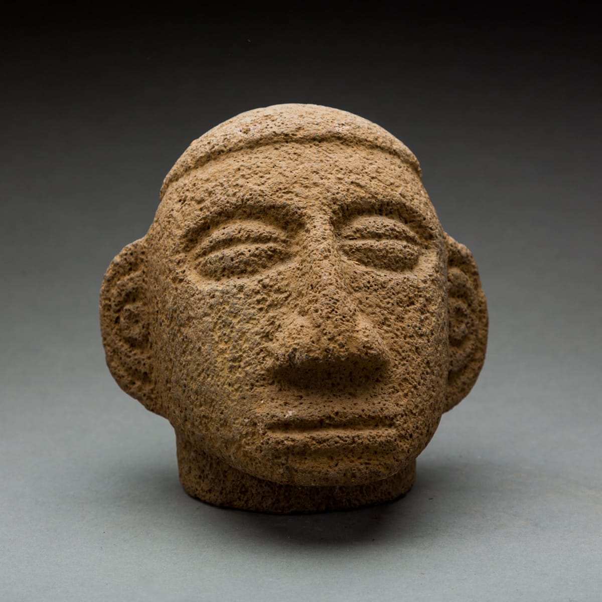 Basalt Trophy Head, 100 CE - 500 CE