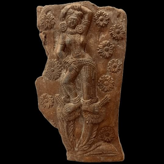 Shunga Plaque depicting a Goddess, possibly Chandraketugarh, Second Century BC - First Century BC