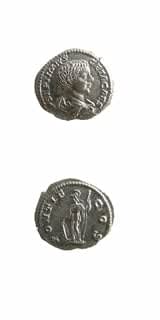 Silver Denarius of Geta Struck While Caesar, 202 CE - 209 CE