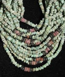 Egyptian Faience Bead Necklace, 1900 BCE - 1300 BCE