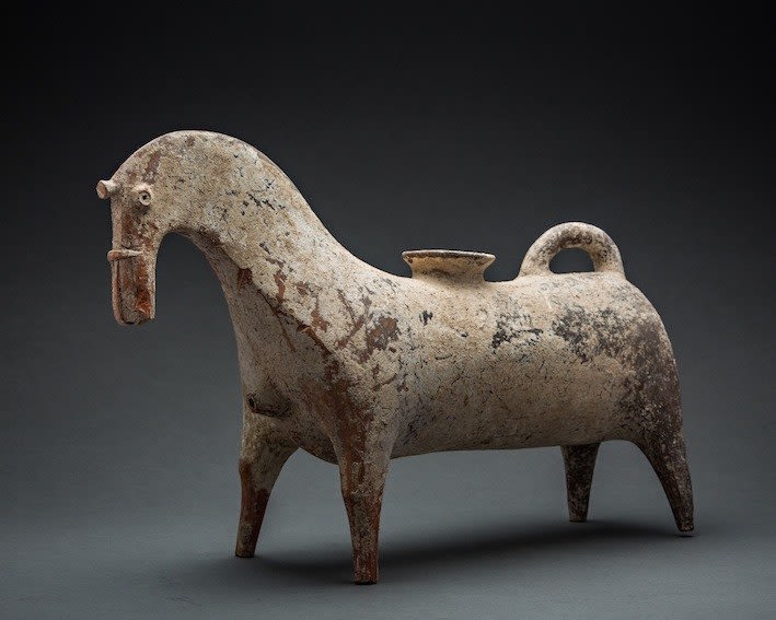 Terracotta Aquamanile in the Shape of a Horse, 1200 BCE - 900 BCE