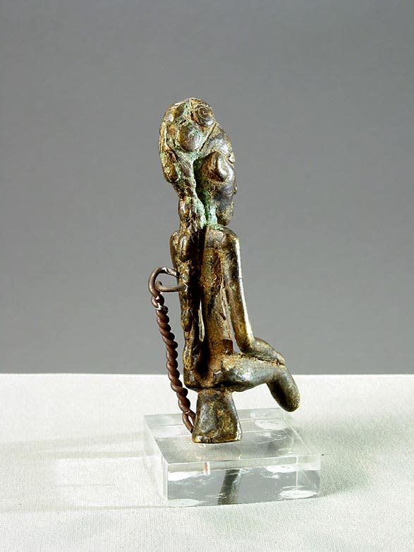 Djenne Bronze Sculpture of a Seated Woman, 12th Century CE - 14th Century CE