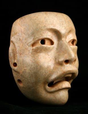 Olmec Jade Maskette, 1200 BCE - 500 BCE