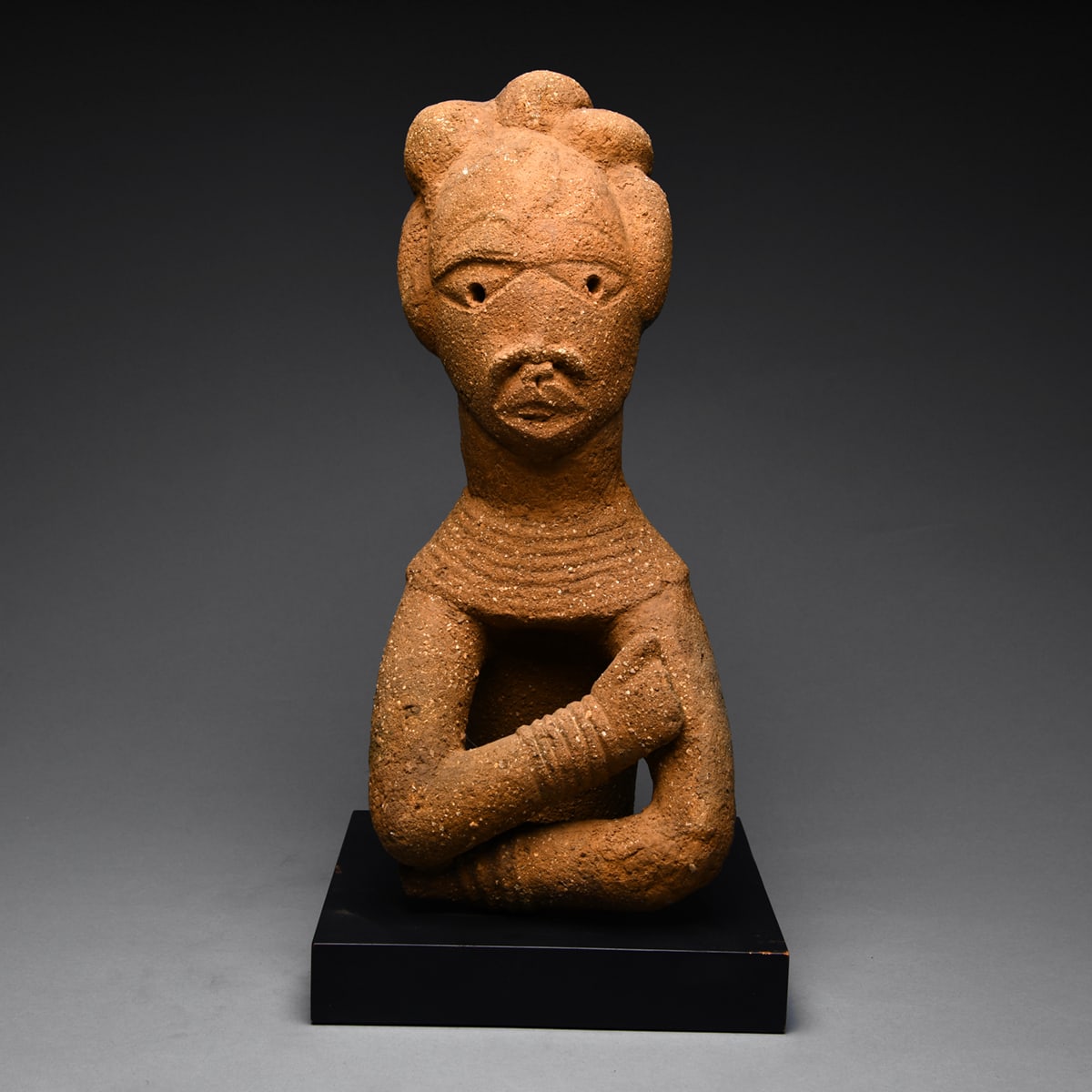 Nok Terracotta Torso of a Man with Crossed Arms, 2 Century BCE - 5th Century CE