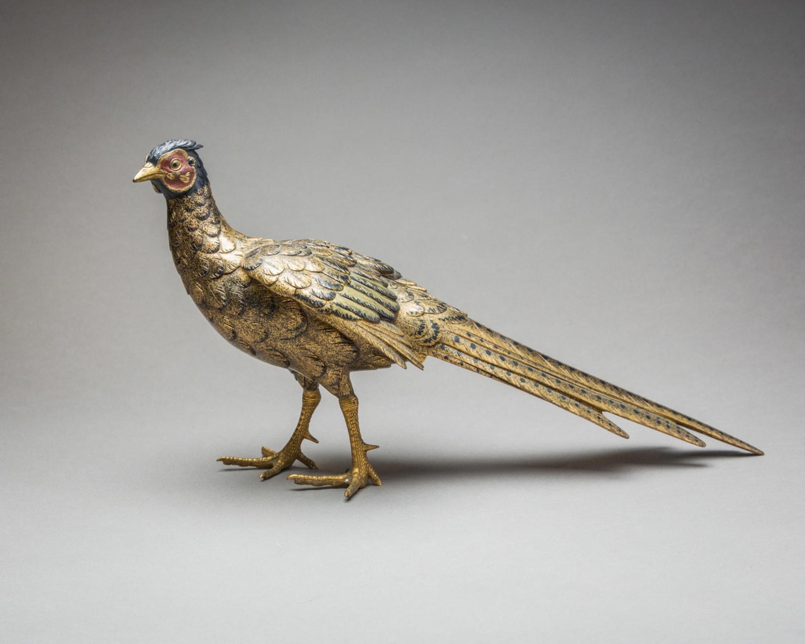Guilded Bronze Figure of Pheasant, 1800 CE - 1900 CE