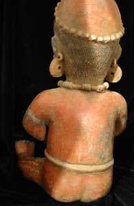 Terracotta Seated Female with Bowl, 300 BCE - 300 CE