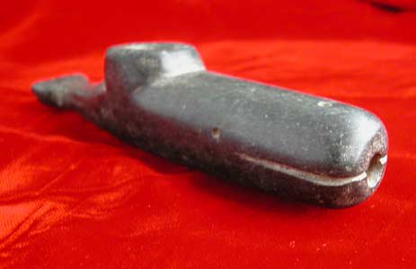 Chumash Indian Stone Whale Pipe, 1200 CE - 1800 CE