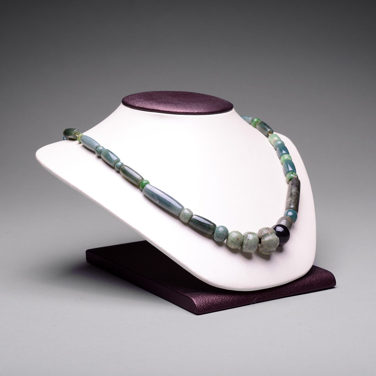 Mayan Jade Bead Necklace, 300 CE - 900 CE