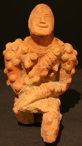 Djenne Terracotta Figure of a Kneeling Male, 1200 CE - 1400 CE