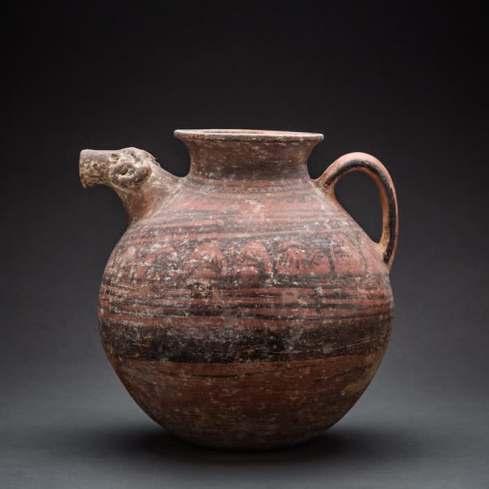Painted Earthenware Ewer, 1500 BCE - 1000 BCE