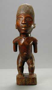 Kongo Wooden Fetish Sculpture, 20th Century CE