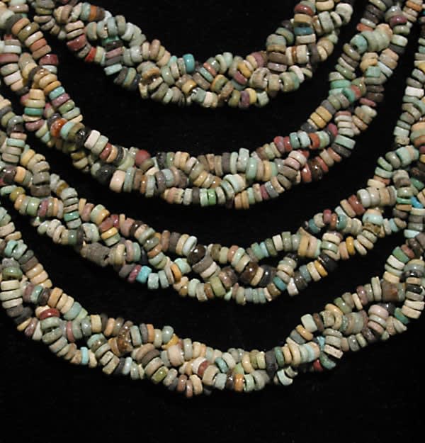 Egyptian Faience and Carnelian Bead Necklace, 1900 BCE - 1100 BCE