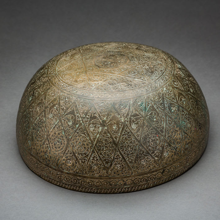 Bronze Alloy Engraved Basin, 877 CE - 1187 CE