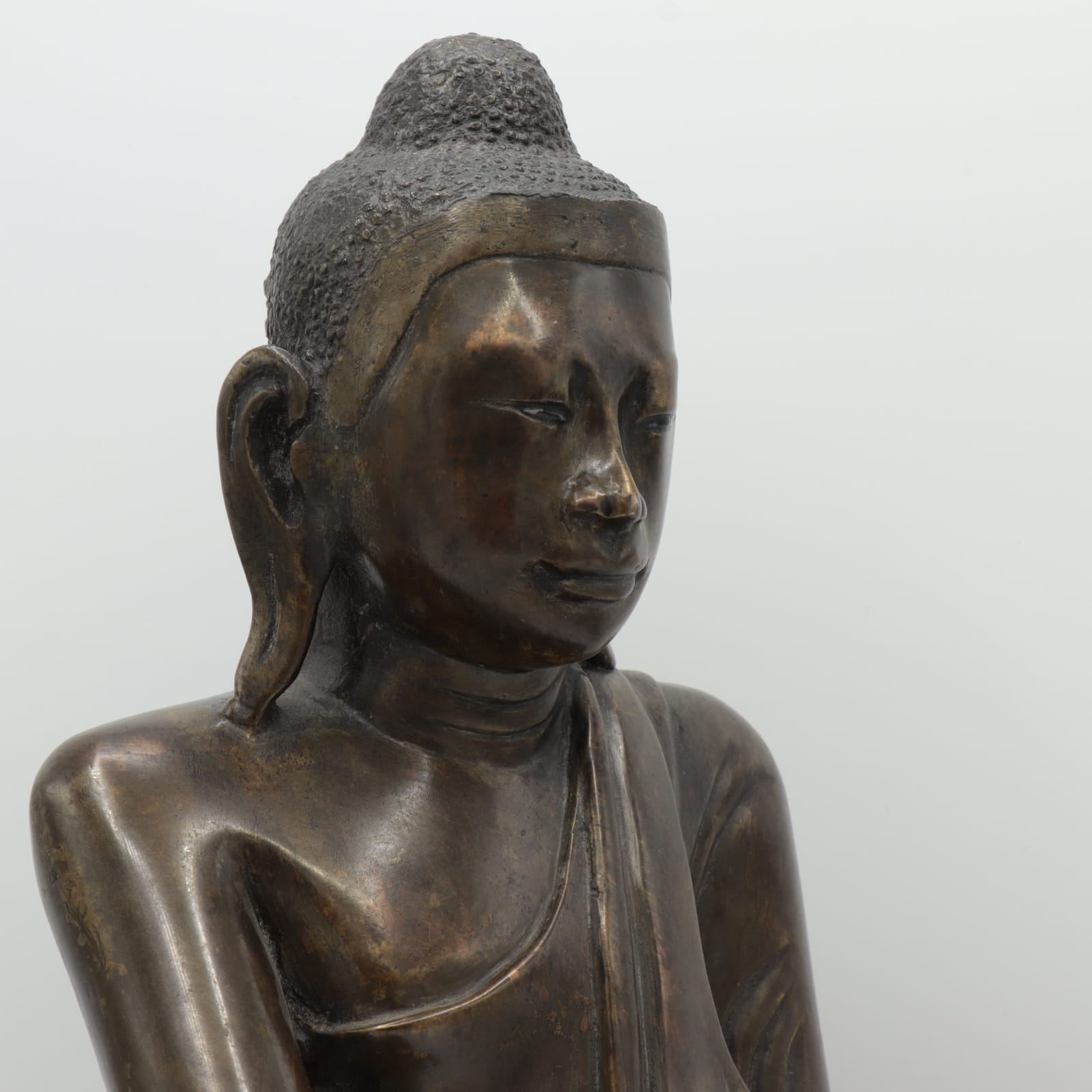 Bronze Statue of a Seated Buddha, 16th - 17th Century CE