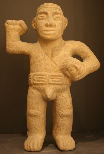 Atlantic Watershed Basalt Standing Warrior, 500 CE - 1000 CE