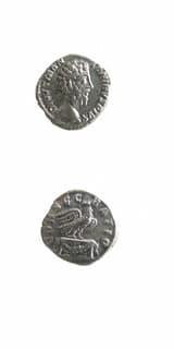 Silver Denarius of Emperor Marcus Aurelius Issued Posthumously by Commodus, 180 CE - 192 CE
