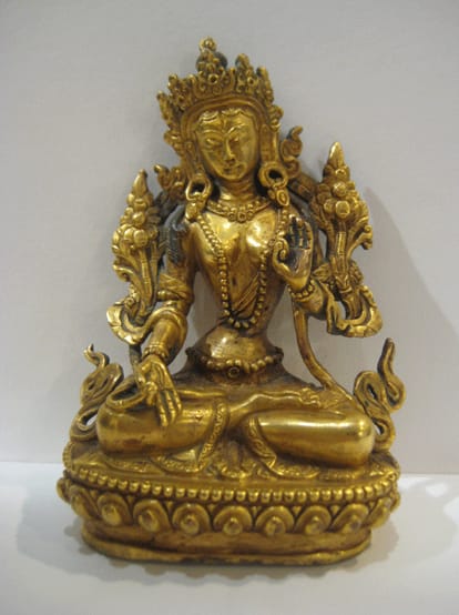 Gilt Bronze Figure of White Tara, 1700 CE - 1800 CE