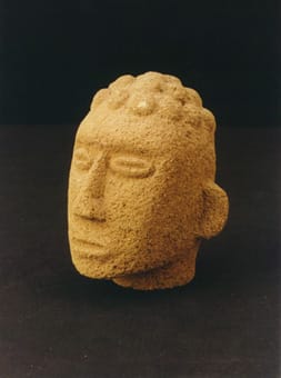 Basalt Trophy Head, 1000 CE - 1500 CE
