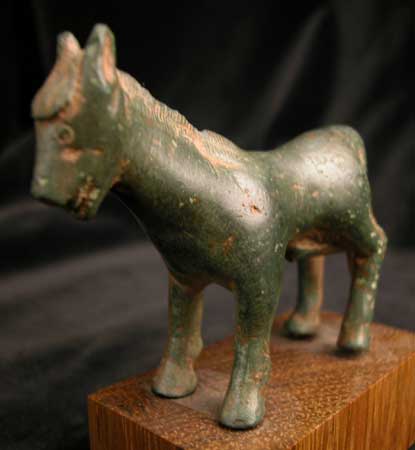 Iberian Bronze Sculpture of a Donkey or Mule, 600 BCE - 400 CE
