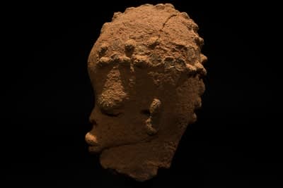 Terracotta Nok Head, 1000 BCE - 200 BCE
