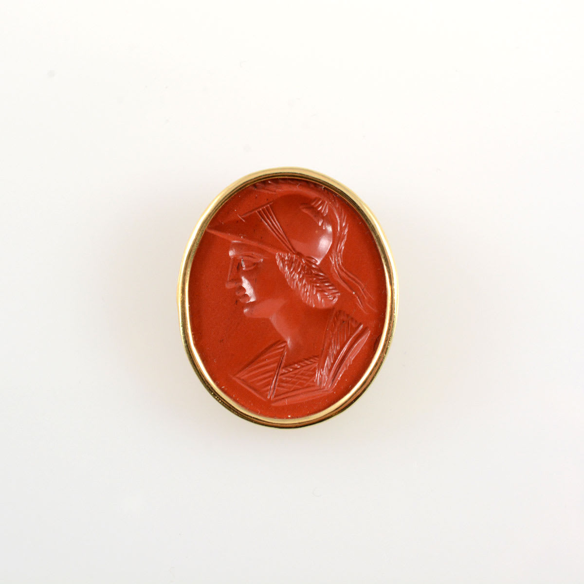 Classical Revival Intaglio depicting the Greek Goddess Athena, 1700 CE - 1900 CE