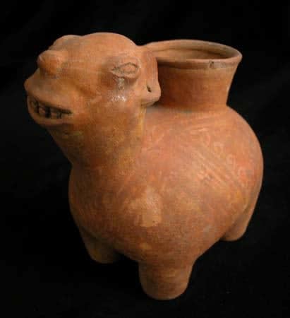 Panzaleo Terracotta Vessel in the Form of a Jaguar, 1000 CE - 1500 CE