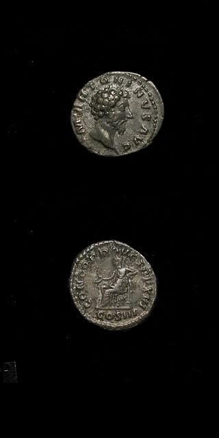 Silver Denarius of Emperor Marcus Aurelius, 161 CE - 180 CE