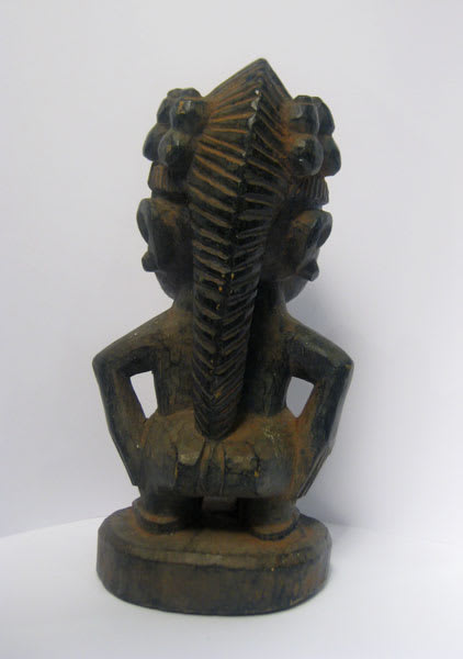 Yoruba Wooden Sculpture of a Standing Woman, 20th Century CE
