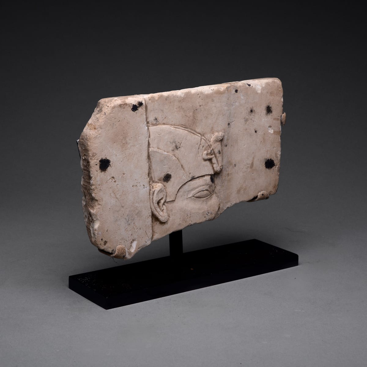 Ptolemaic Period Two-Sided Limestone Plaque, 3 Century BCE - 2nd Century BCE