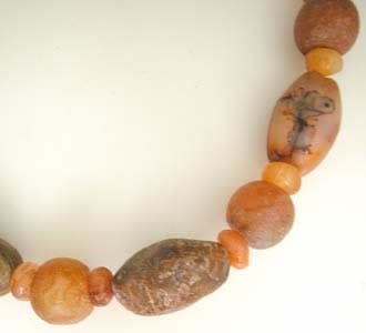 Carnelian and Agate Bead Necklace, 3300 BCE - 300 CE