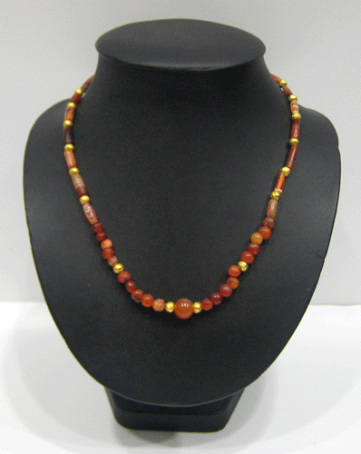 Carnelian Bead Necklace, 3000 BCE - 2000 BCE